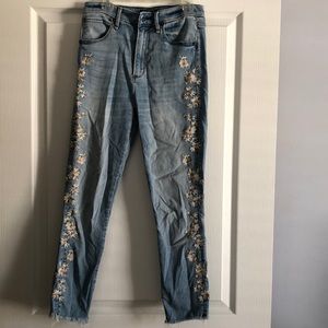 High rise skinny jeans